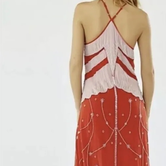 NWOT Free People VERO ALFIE Matisse Beaded Maxi Dress Size Medium Z191-14 - Picture 5 of 11